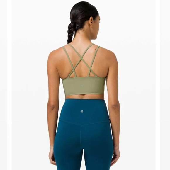 Lululemon Like a  Cloud Bra Long Line *Light Support, B/C Cup Rosemary Green - Picture 3 of 7